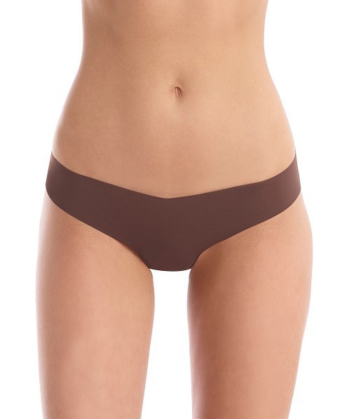 Commando Mocha Classic Microfiber Solid Thong L94426 Womens Size S/M