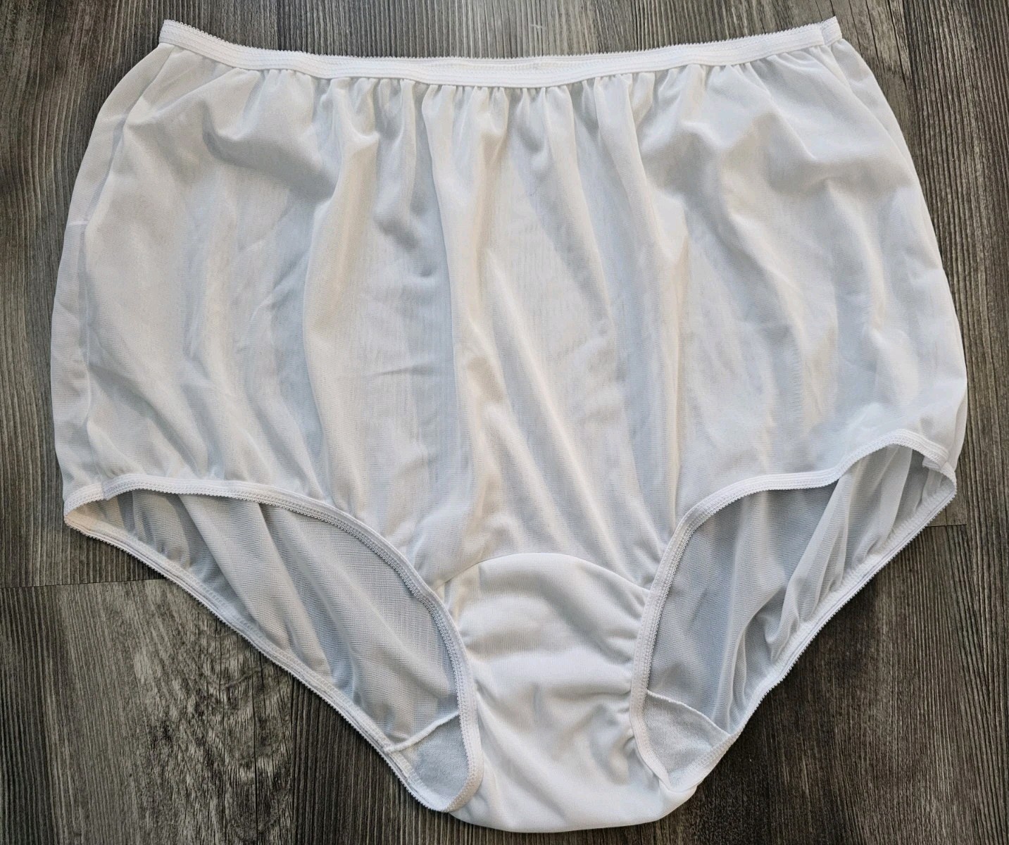 Vintage Serenada Underwear 100% Nylon Granny Panties Panty White Size 12