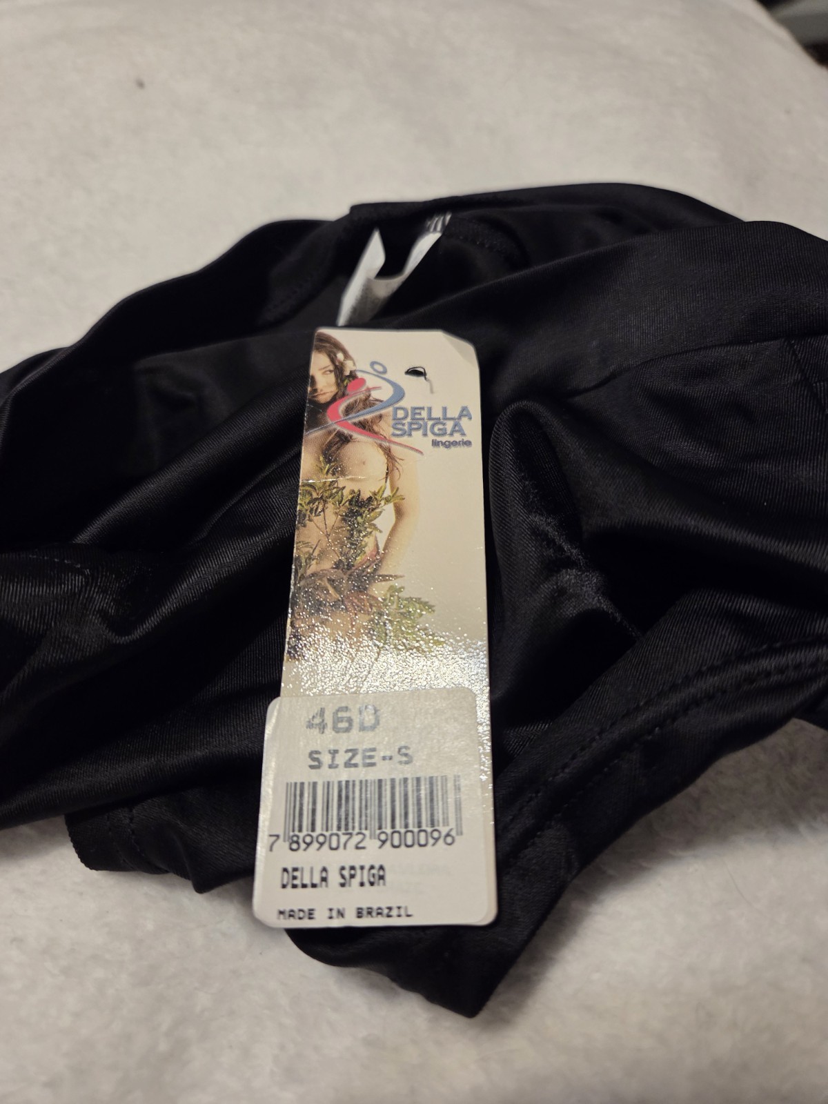 NWT Vintage Petite Black Shiny Soft Della Spiga Boyshort Panty Small 5