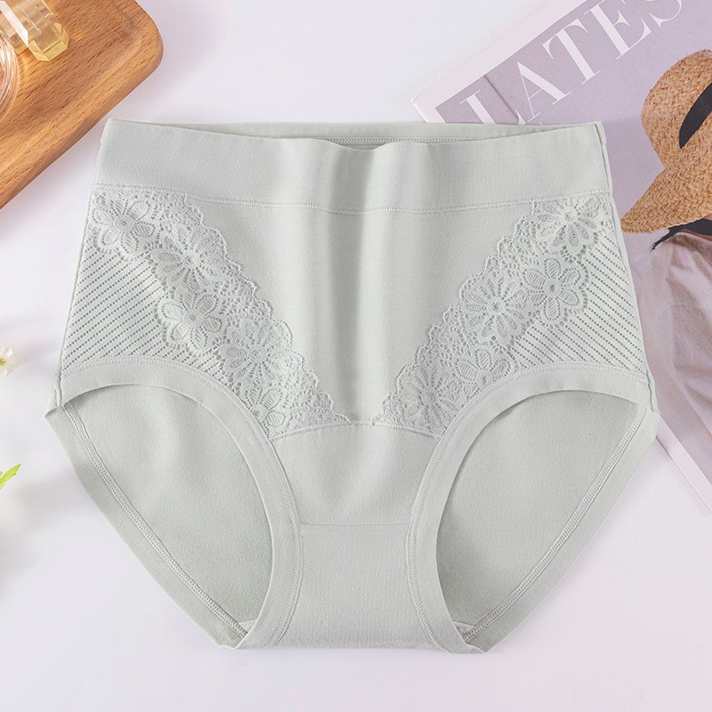 Women’s Plus Size Cotton Panties – 10A Antibacterial High-Waisted 3PCS