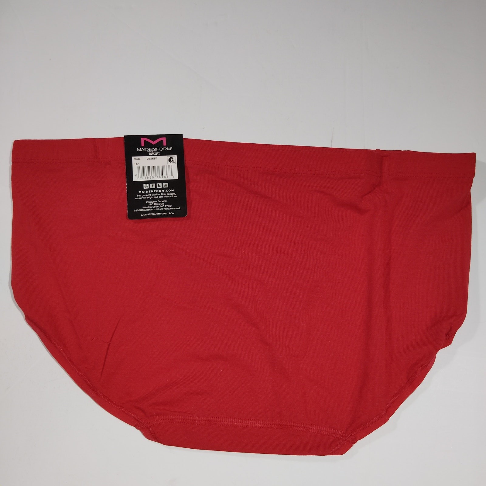 Maidenform Barely There Naturally Soft Bikini Panty – Dark Red – Size XL/8