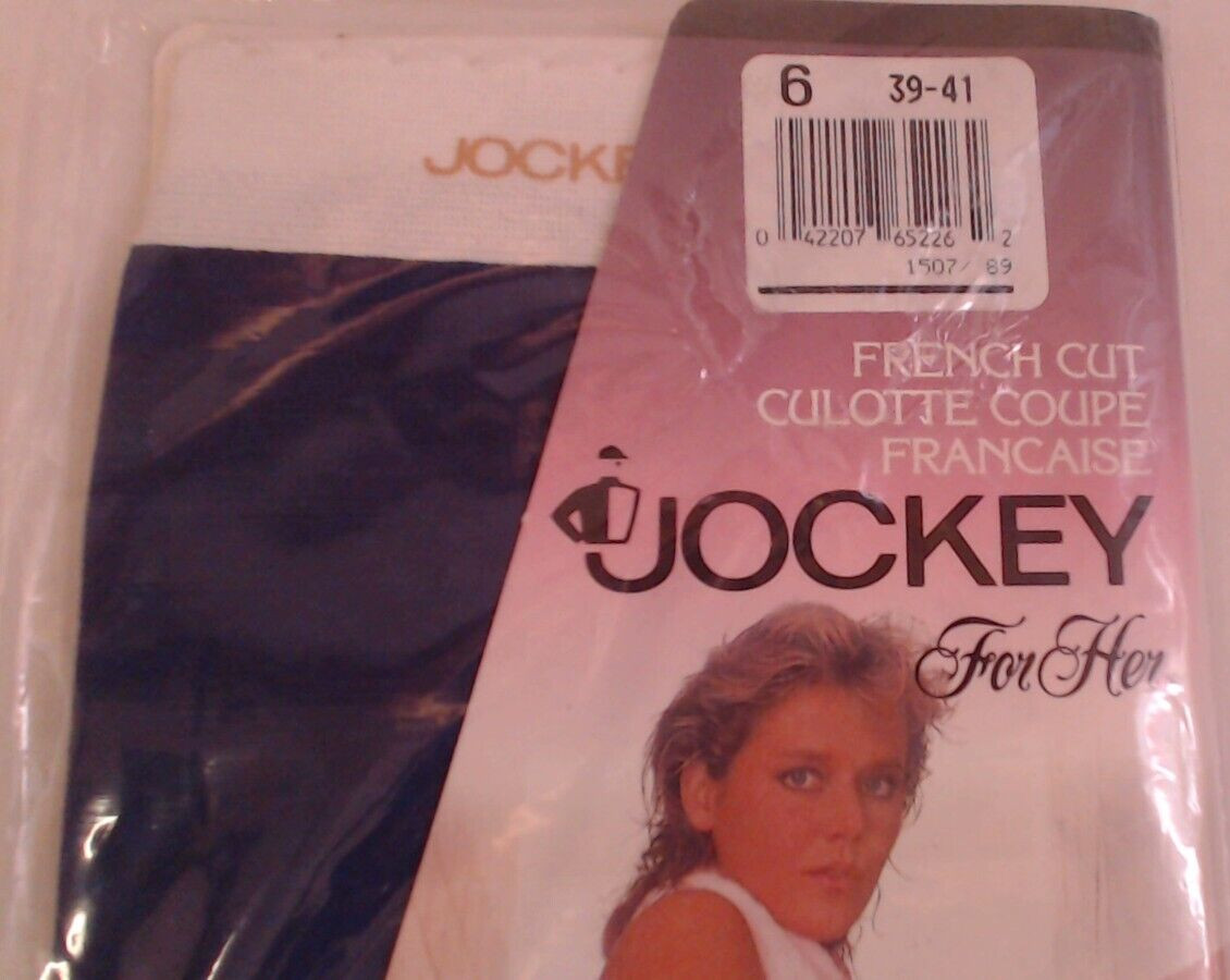 New Vtg 1990 Jockey For Her Purple French Cut Brief sz 6 100% Combed Cotton 1507