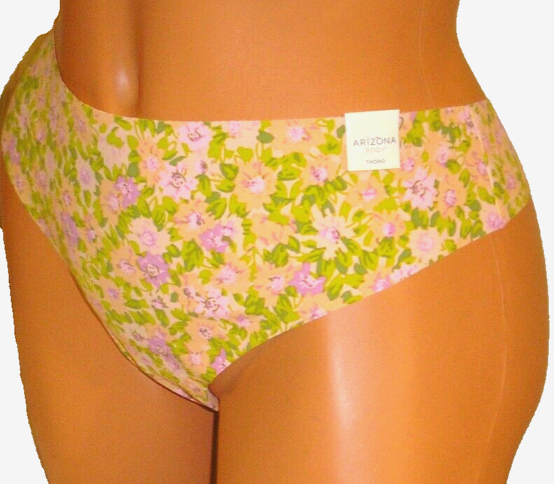 Panties Lingerie Arizona Body Floral No Show Thong XXL Adult Gift
