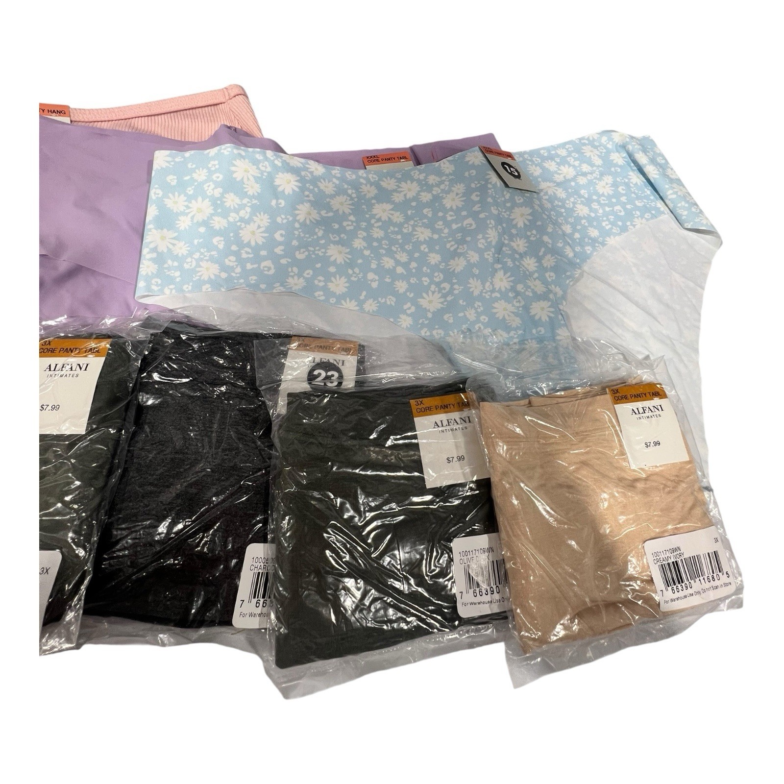 LOT OF 12 PANTIES UNDERWEAR MISC Fabrics MACY BRANDS JENNI SIZE 3XL XXXLARGE NEW