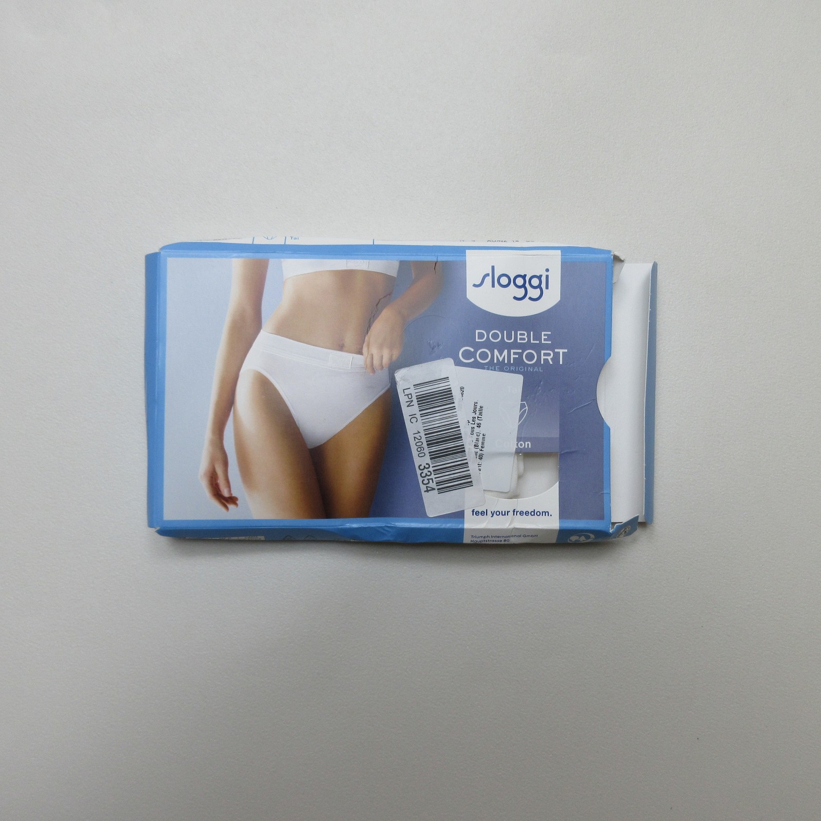 Sloggi Double Comfort Womens Tai Briefs Knickers Size 14 White Cotton