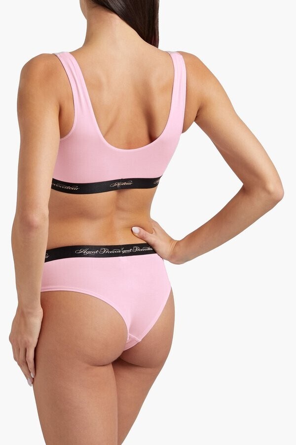 AGENT PROVOCATEUR CLEA SOFT PINK BRANDED BRIEF LARGE AP4 BNWT