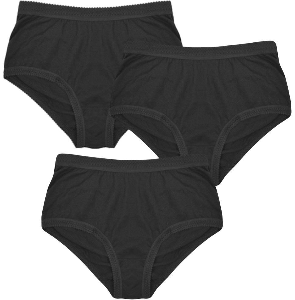 A2Z Ladies Plain Full Briefs Adjustable Waist Pack Of 3 Hipster Panty Underwear