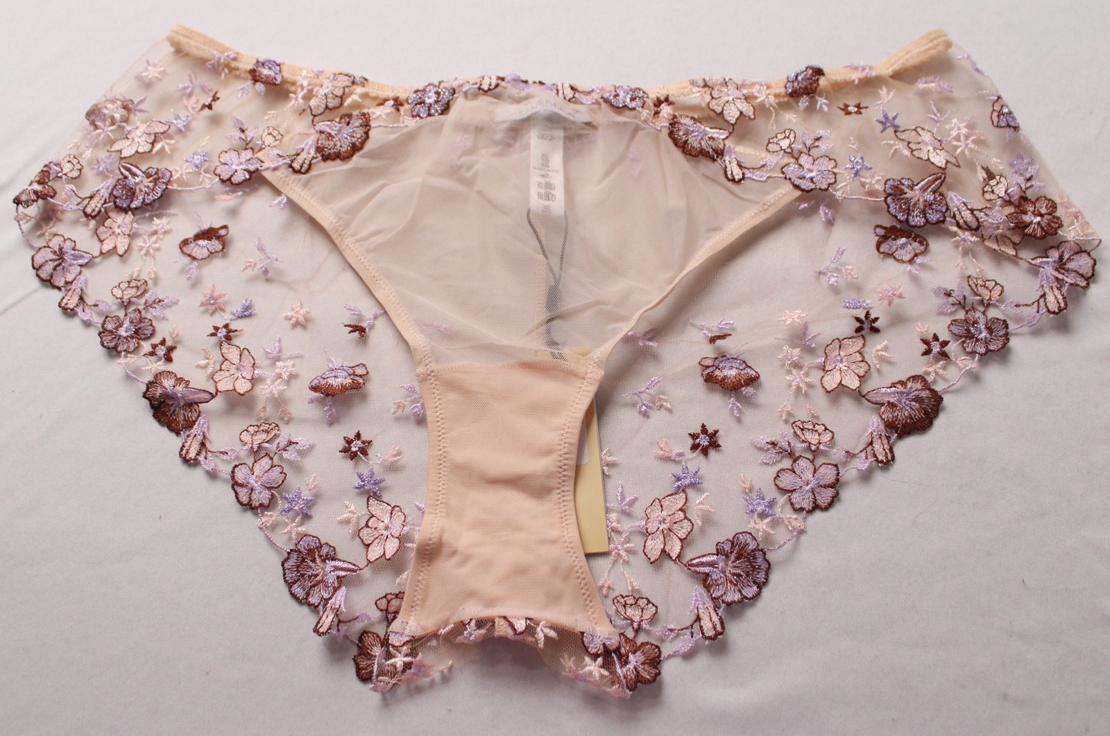 Cosabella Women’s Abris Floral Lace Mid-Rise Boyshort AC2 Pink Lilly XL NWT