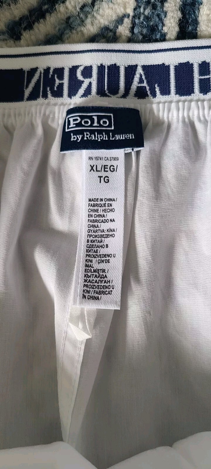 Polo Ralph Lauren Women’s Cotton Boxer White Cloud Sz XL