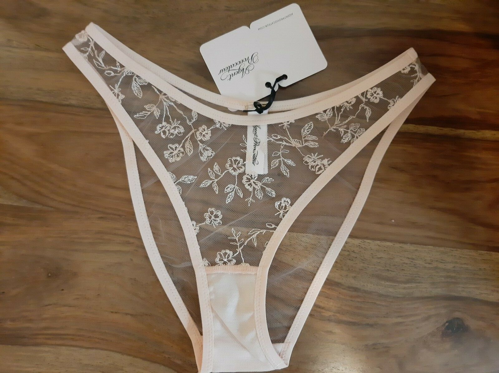 AGENT PROVOCATEUR RARE SEXY BLUSH HENRIETA BRIEF SIZE 4 (UK12) NEW
