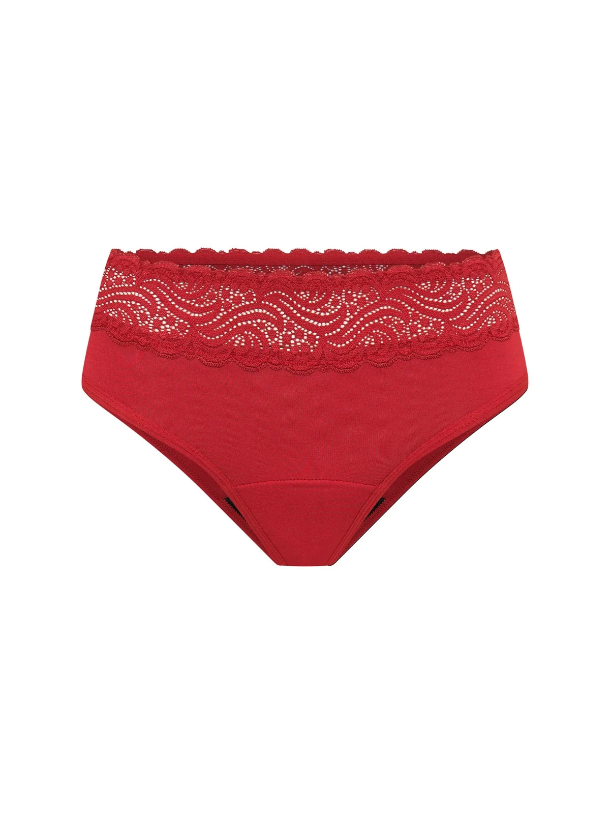 Modibodi Sensual Hi Waist Bikini UK14 Rouge Red Light Leak Proof Period Pants