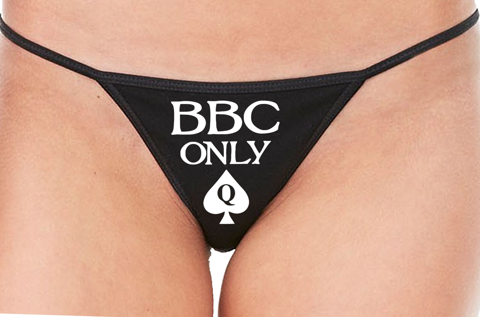 Knaughty Knickers BBC Only Queen of Spades Thong Panties Big Black Cock QoS Slut