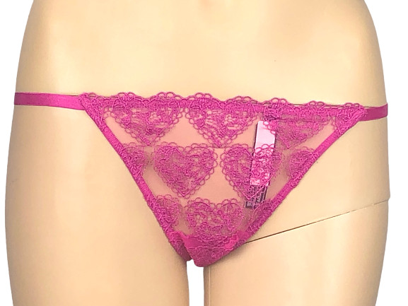 VICTORIA’S SECRET VERY SEXY HEART EMBROIDERED LACE THONG PANTY XS S M L XL NWT