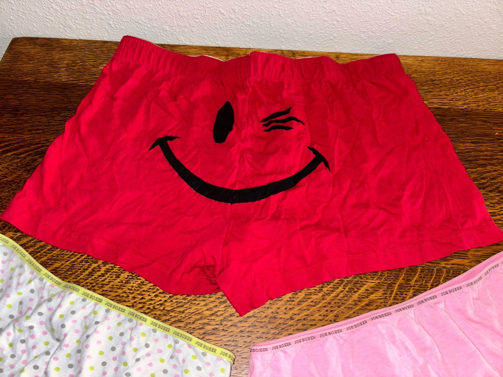 Y2K Joe Boxer Hipster Panties and Smiley Face Lounge Shorts Women’s 6 / M