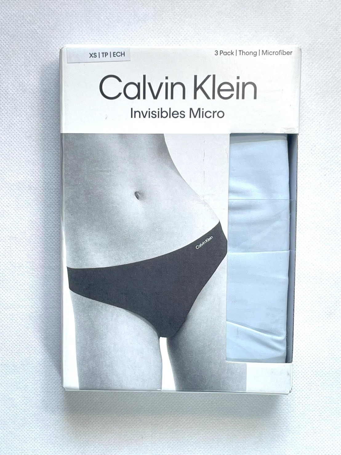NWT 3-Pack Calvin Klein Women’s XS Carousel Cotton Thong Underwear QD3558 $35