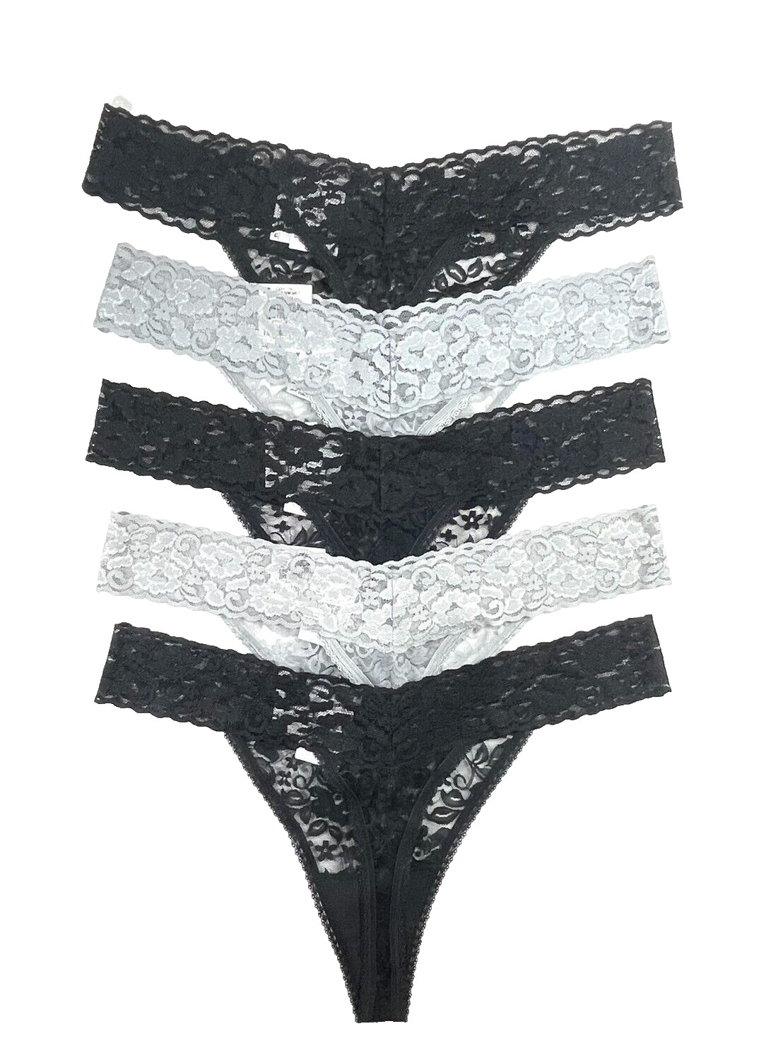 NWT 5-Pack INC International Concepts Women’s XL Lace Thong Underwear Assorted