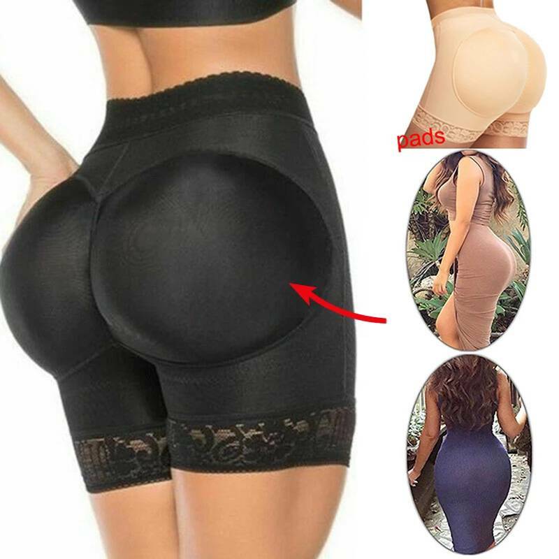 Women High Waist Padded Bum Shorts Booty Hip Enhancer Butt Lifter Shaper Panty