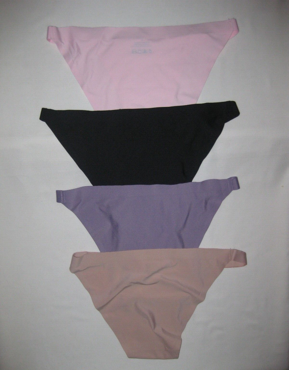 Knowyou 4pk tagless microfiber string bikini panties S nip 80s aesthetic