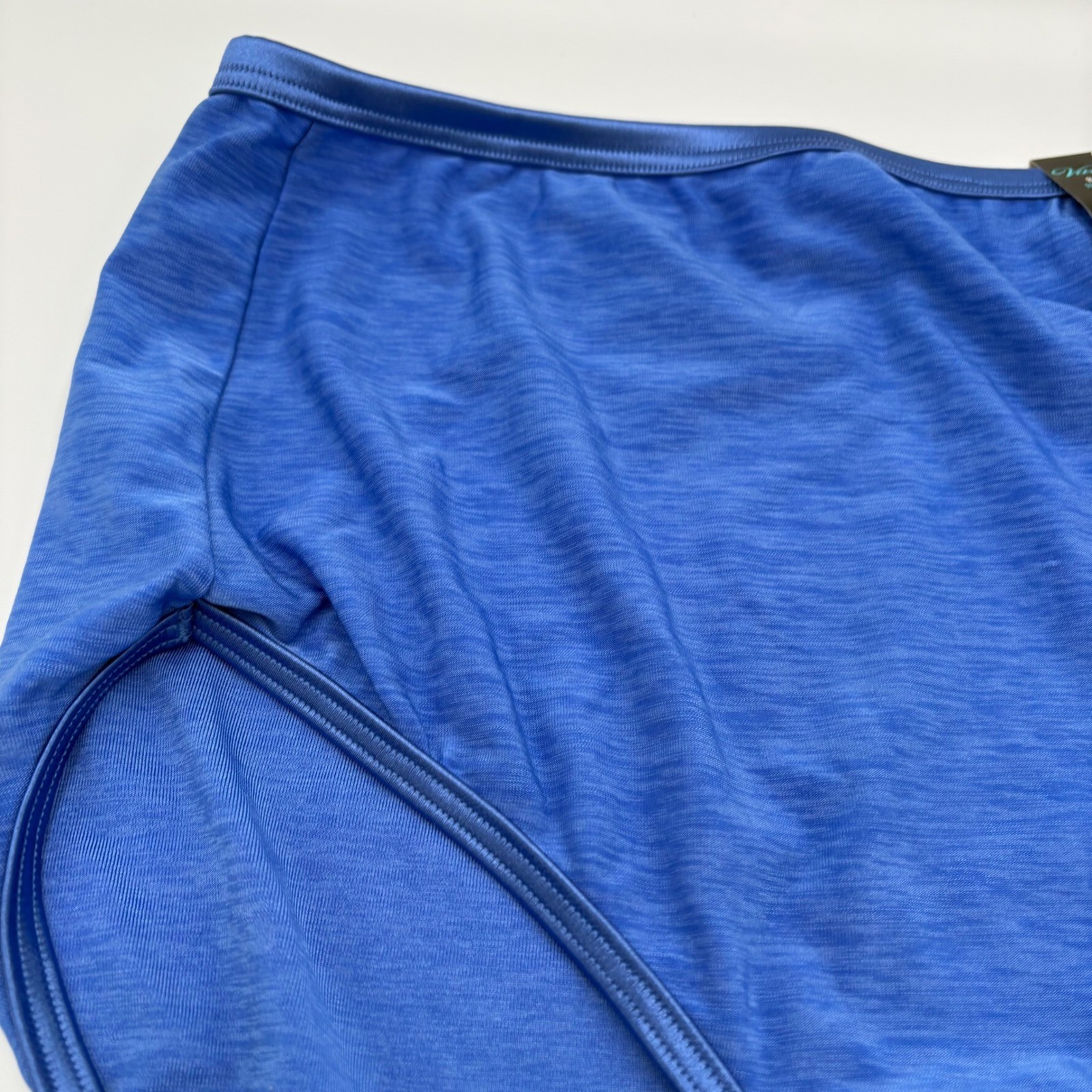Vanity Fair Body Shine Illumination Brief Panties Blue Iris Heathered 8 XL NOS