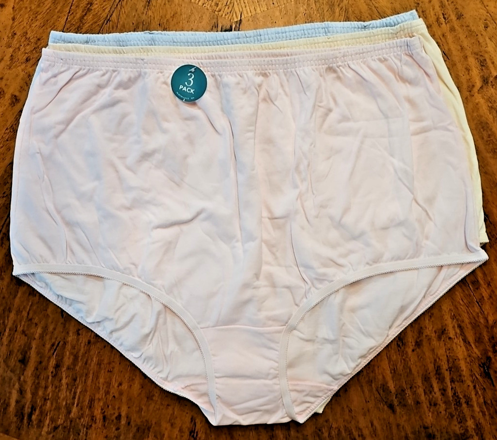 Womens Vanity Fair BRIEFS Size 10 3XL Perfectly Yours 15320 COTTON Underwear 3PK
