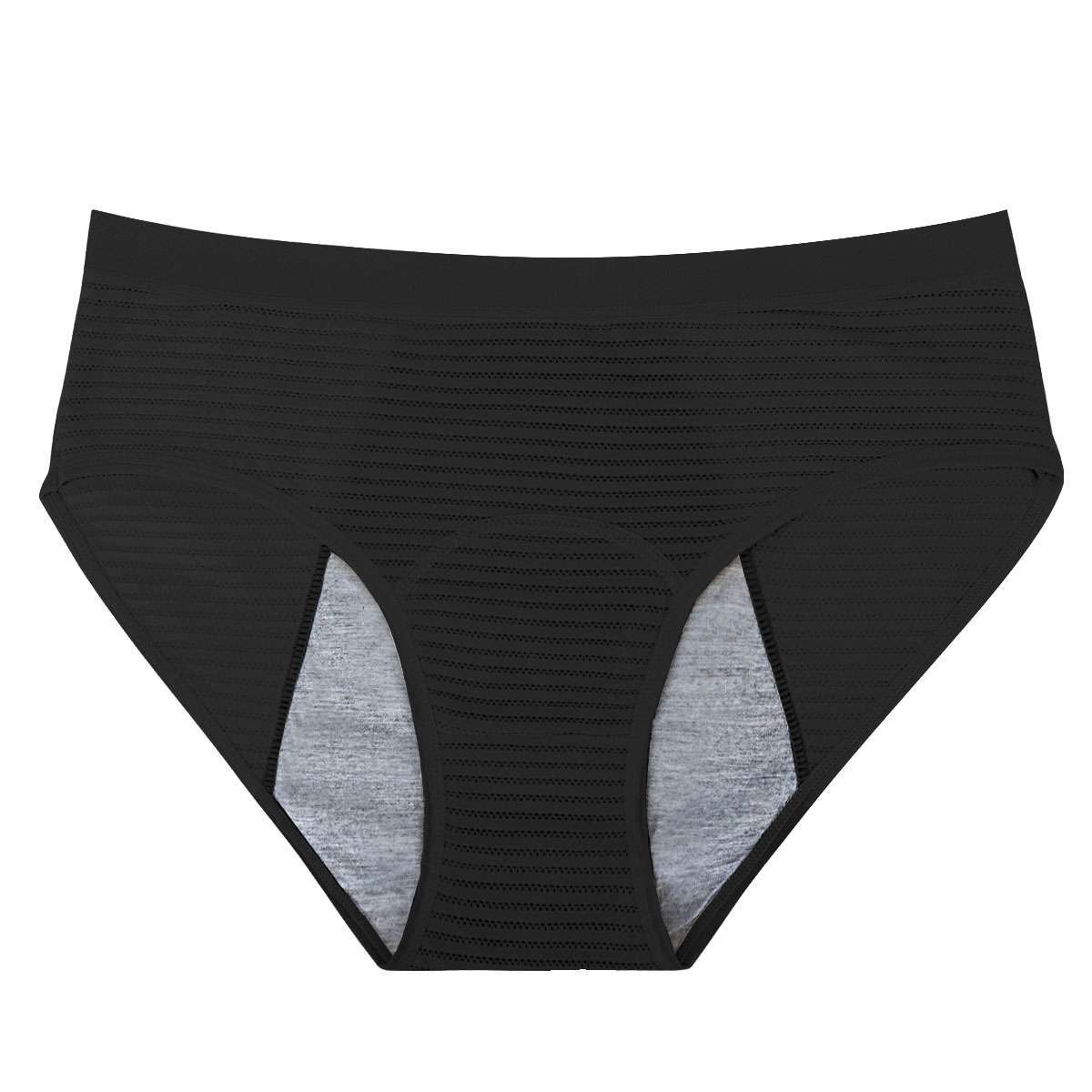 1PC/4PCS Women Menstrual Period Underwear Leak Proof Cotton Panties Briefs Solid
