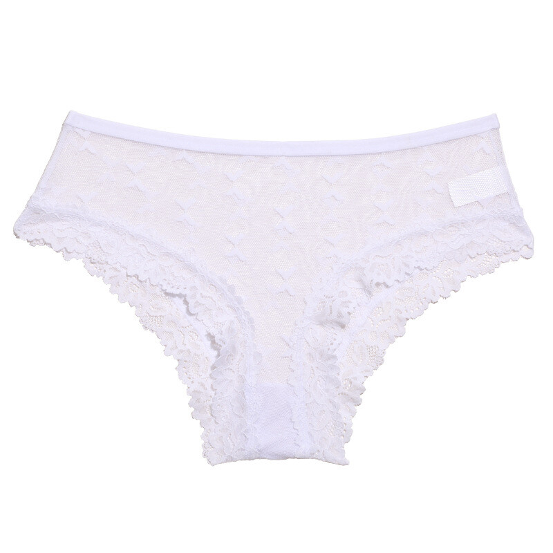 4 Pack Lot Sexy Womens Panties Underwear See Through Sheer Lace Brief Lingeries