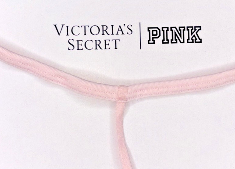 Victoria’s Secret NWT XL Pink Sparkle Rhinestone Stretch V String Panty Sexy