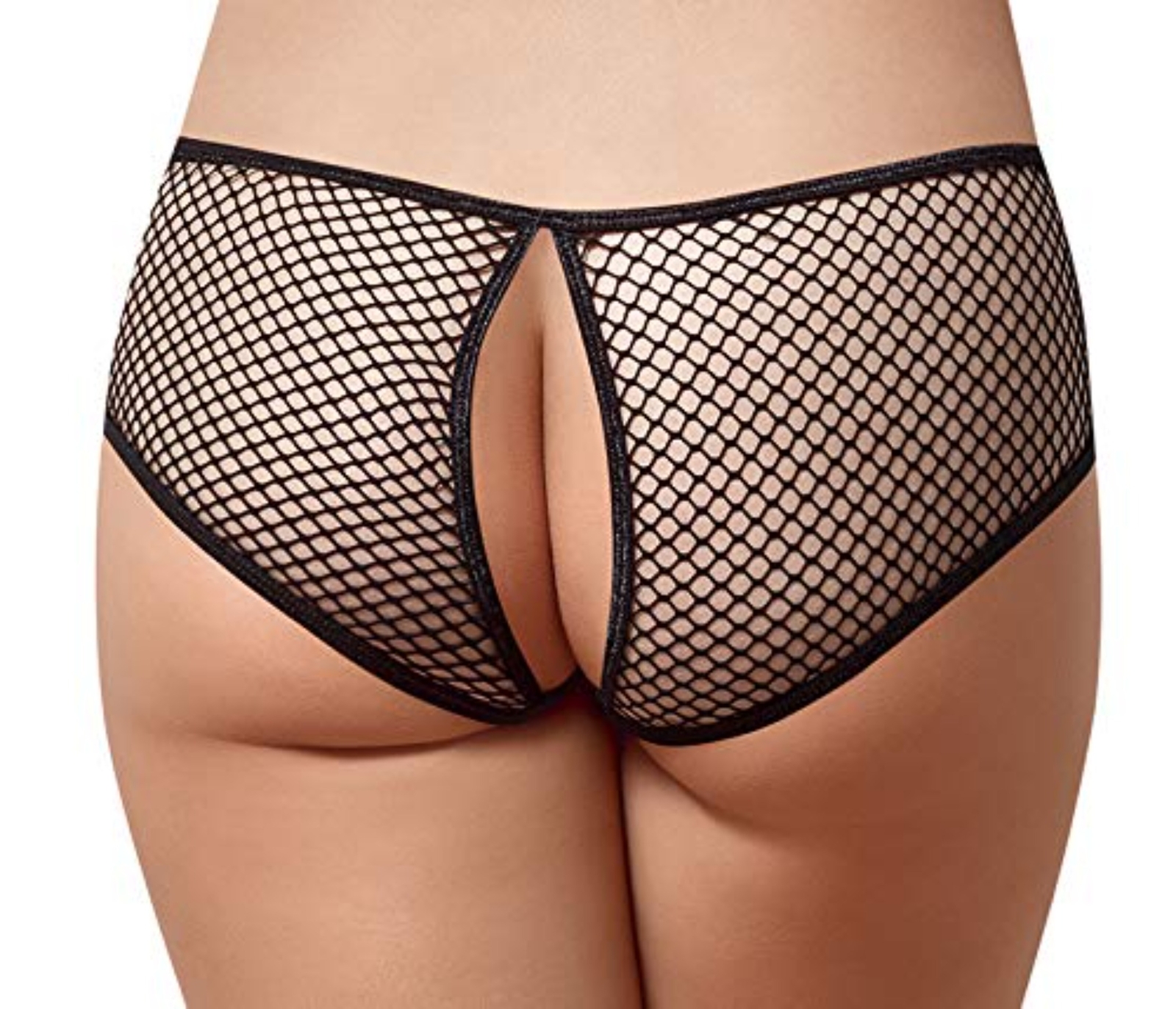 Womens Sheer Mesh Fishnet Panties Crotchless Underwear Thongs Lingerie G-String