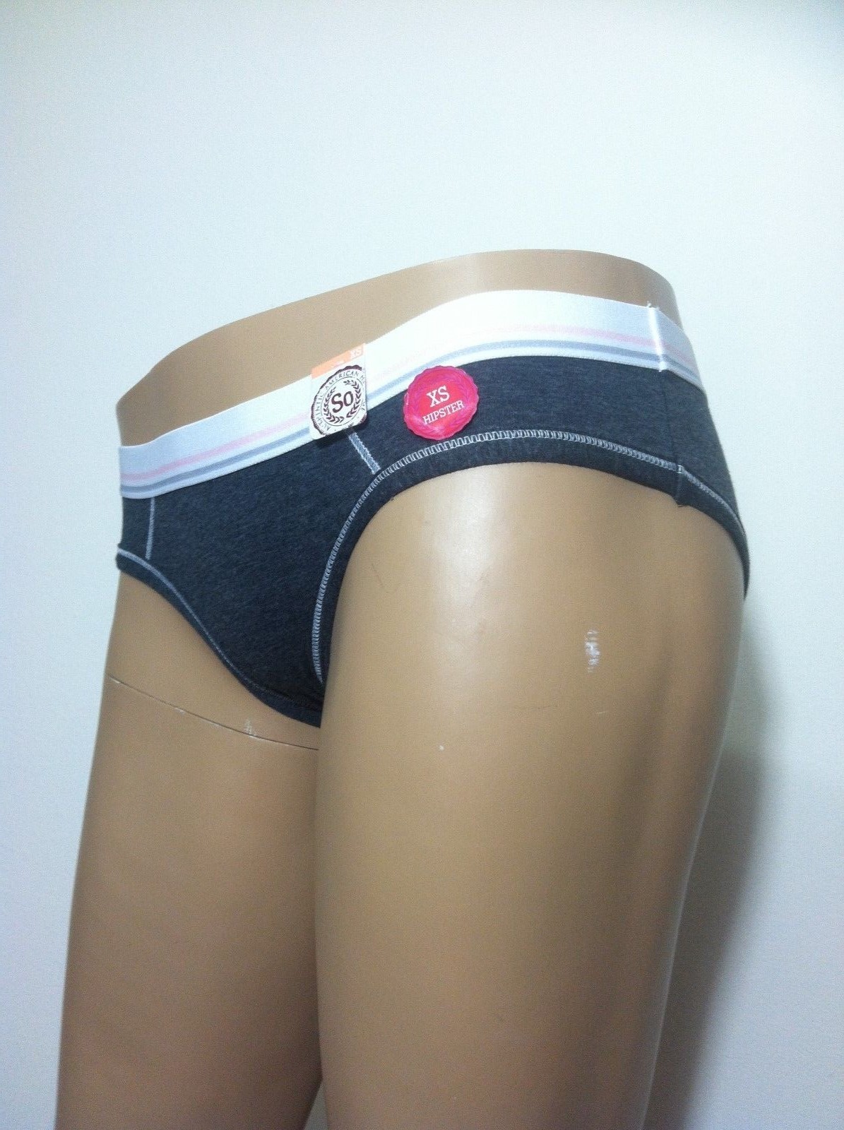 SO Lounge Hipster Intimates ZG53U110Z Panty Brief 050 Charcoal Heather Sz.XL