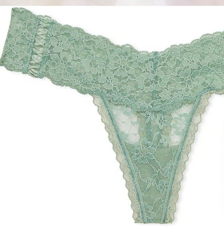 New $14.50 tag Victoria’s Secret Lace Thong✅💗✅Sz M,L,XL✅Lace-ups
