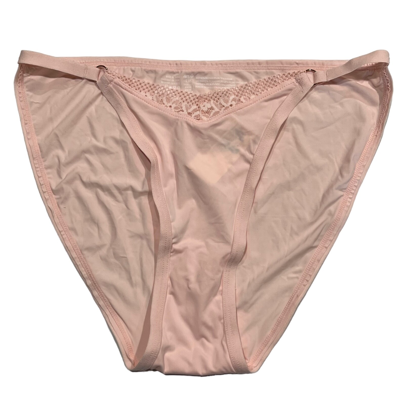 NWT AERIE High Cut Bikini Pantie Underwear Sz S-M-L-XL-XXL Pink Silky Lace
