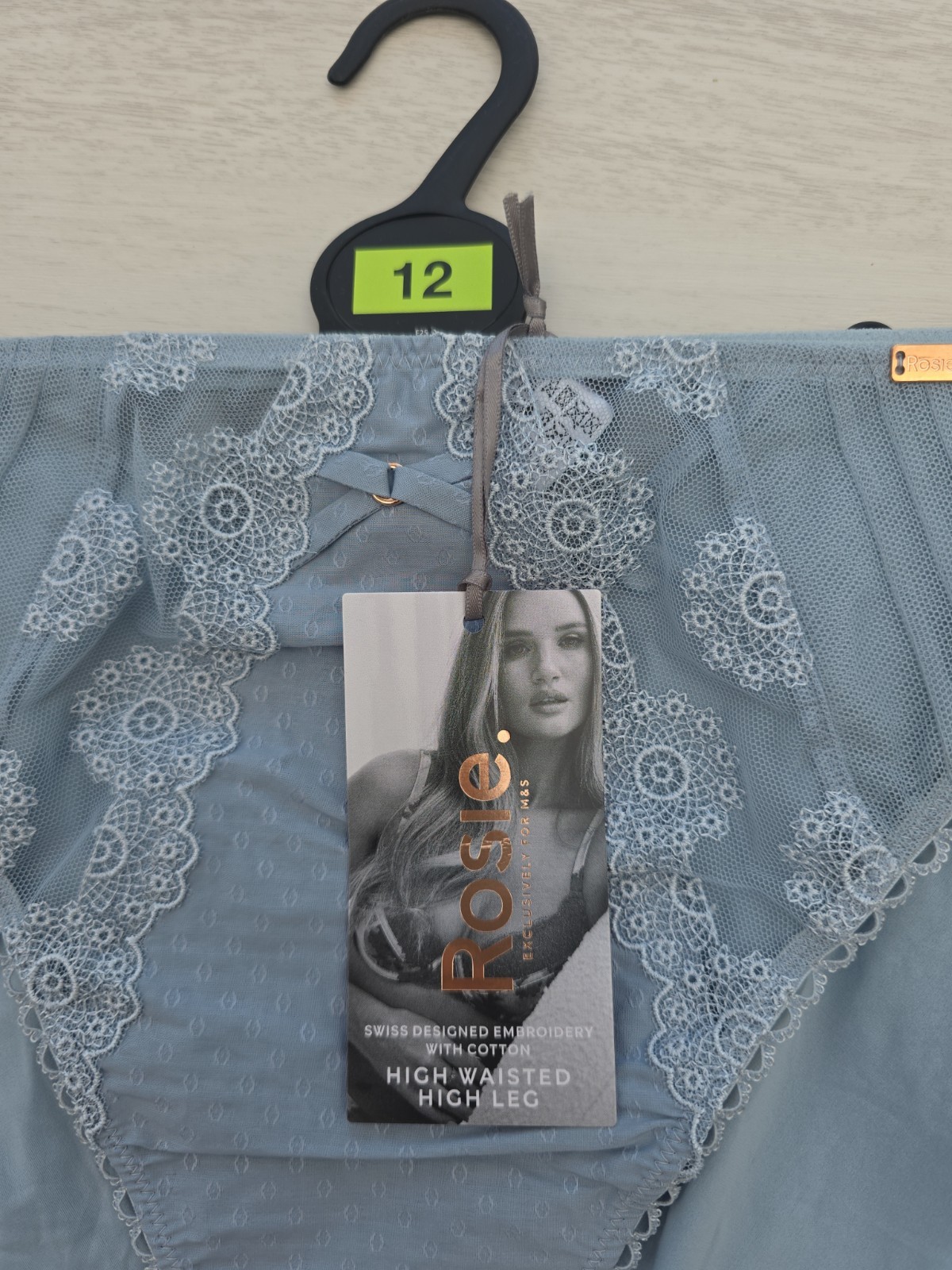 Ladies M&S Rosie Collection High Waist High Leg Knickers Size 12 NWT (2 Pairs)