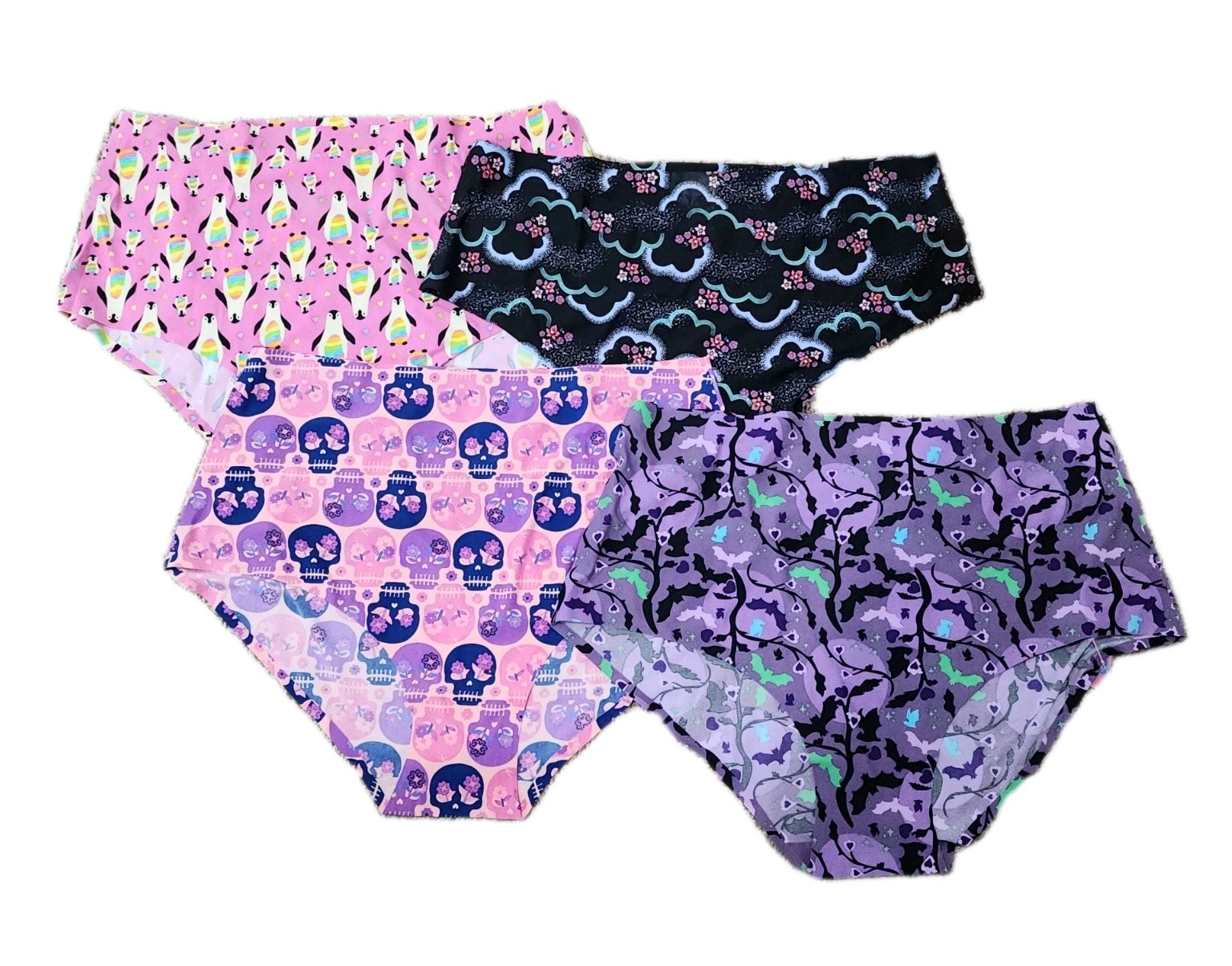 Cheek Boss Panty Womens 2XL High Waist Cheeky Brief Underwear Panties Pack Of 4