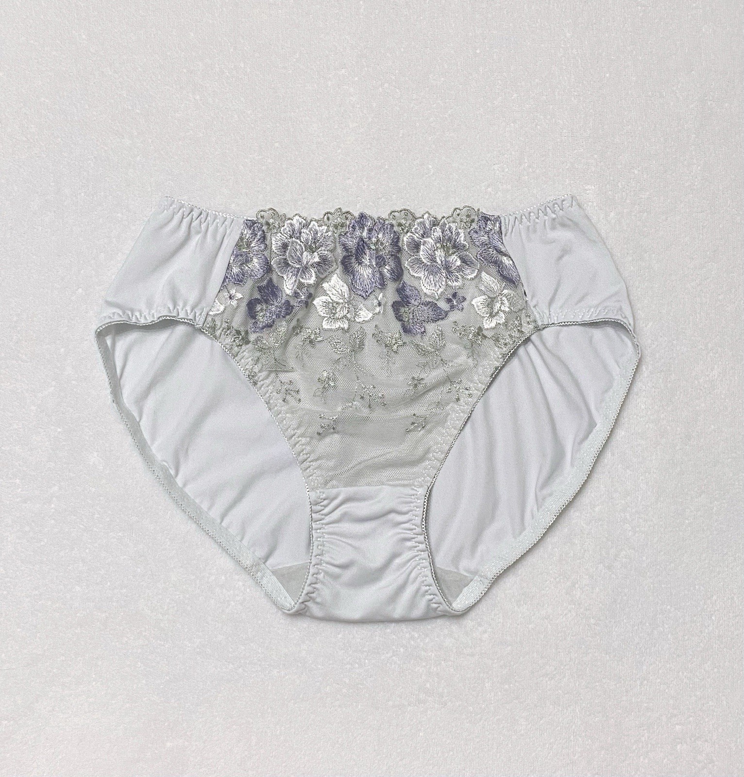 Set Of 4！US-S/JP-L Japanese Brand High Quality Floral Embroidery Nylon Panties