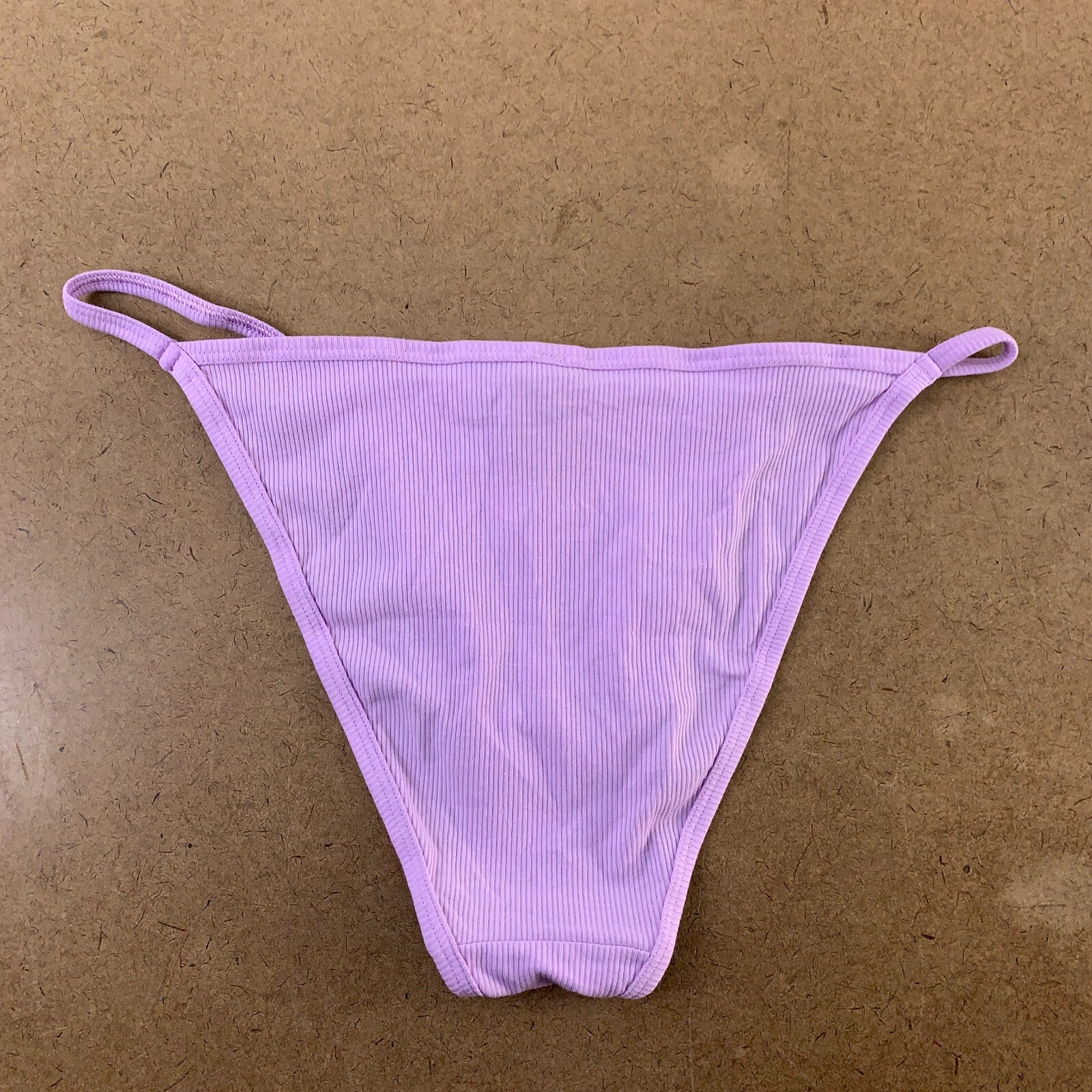PINK Victoria’s Secret Women’s XL Lilac Rib Knit Bikini Panty NWT