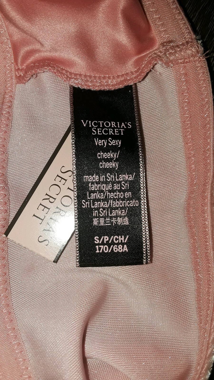 Vs Very sexy velvet cut out bow back Cheeky Panty BRAND NEW SIZE small