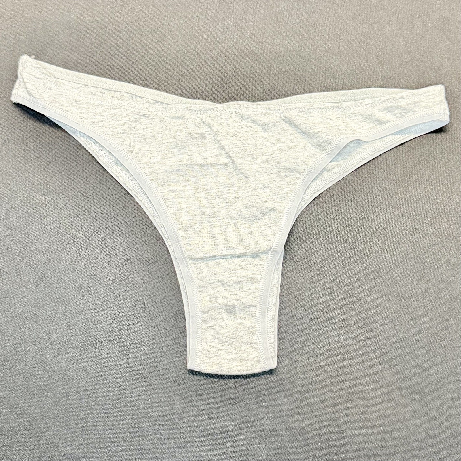 NWT 2015 Vintage Victoria’s Secret Gray Cotton Cheekini Panties Size Medium