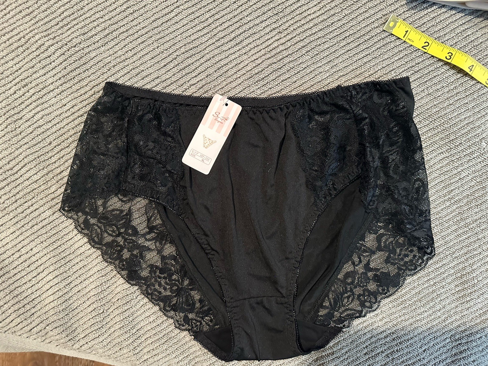 Asian Brand Panties 1 Pair NWT Size 4L ( Equivalent To XL/XXL US ) Black