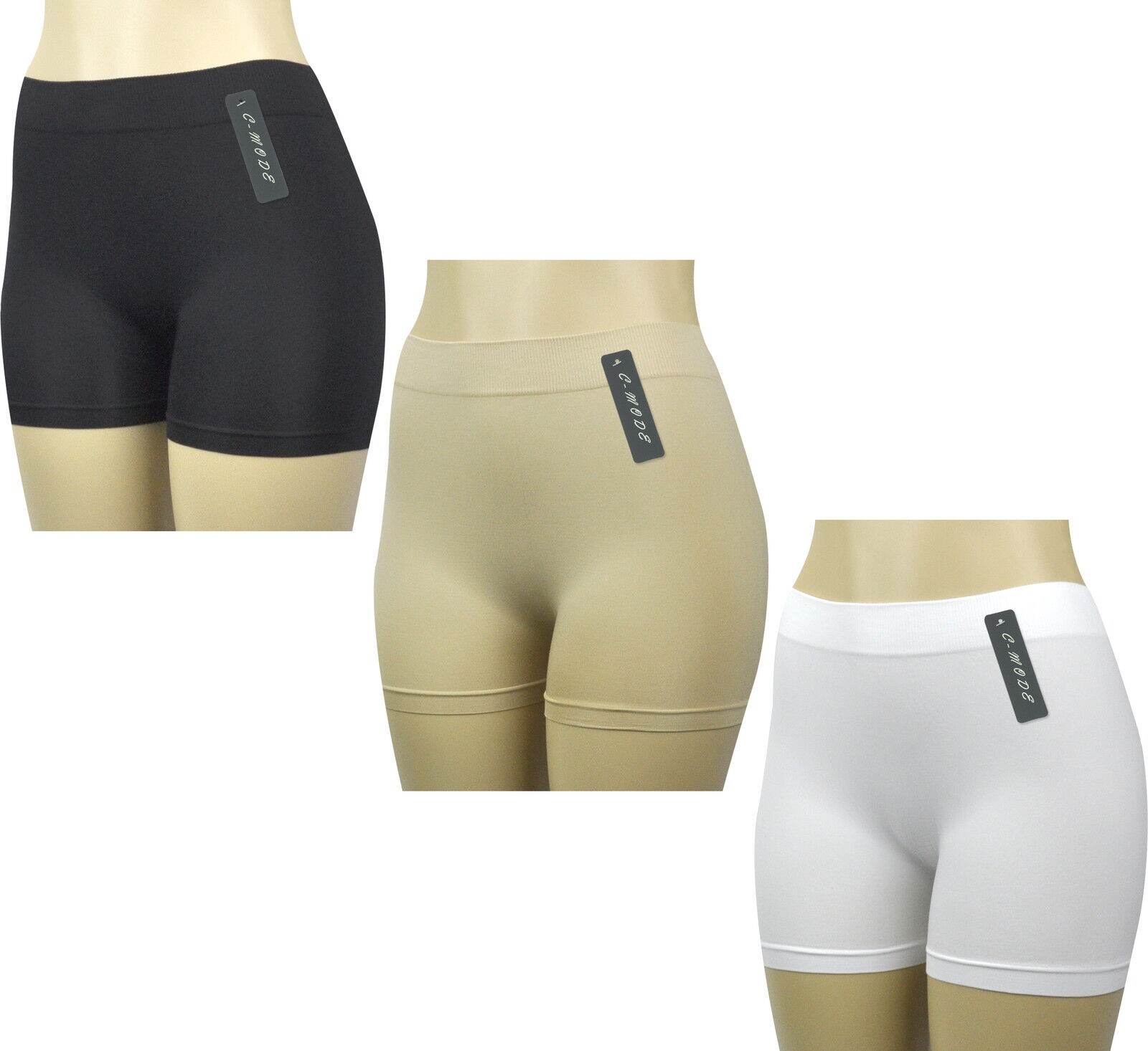 Women’s Seamless Boyshorts Underwear Panties Underskirt Shorts (Value Pack of 4)