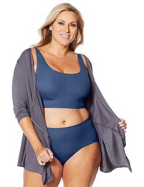 Rhonda Shear Light Nude Invisible Body Bra Full Coverage Removable Pads NEW