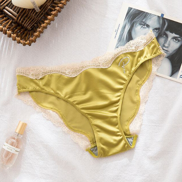 5 Pack Lot Sexy Womens Satin Panties Underwear Lingeries French Lace Lingeries