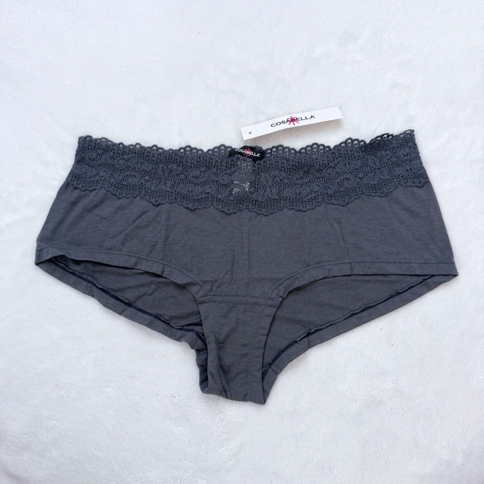 Vintage Cosabella Women’s Grey Cotton Lingerie Hotpants NWT Deadstock Large