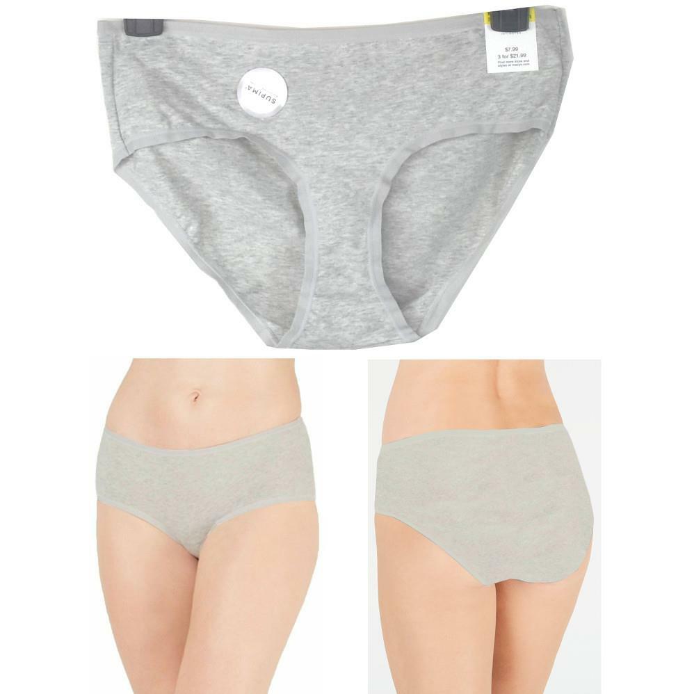 Charter Club Supima Cotton Hipster Dove Gray Heather Choose Size New Panty
