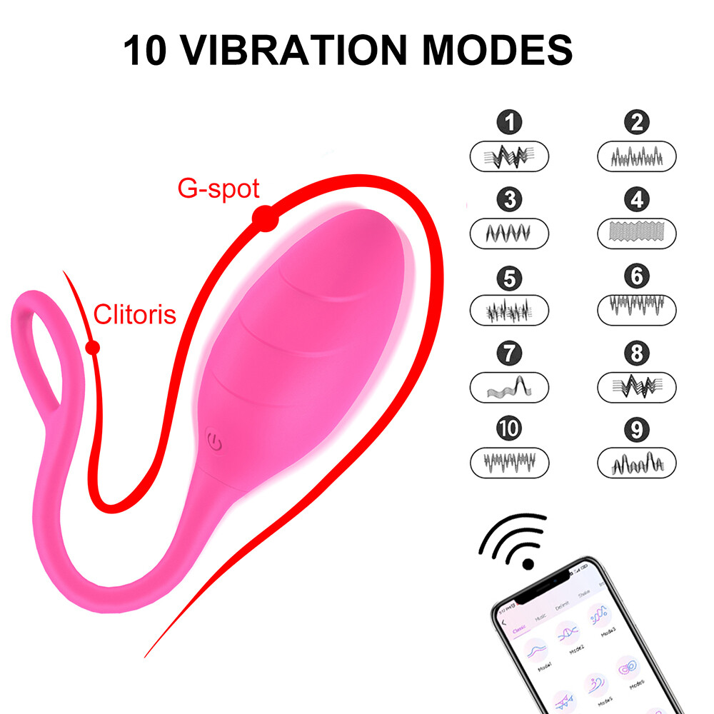 Wearable Vibrating Panties Massager Wireless APP Remote Control Waterproof Toys