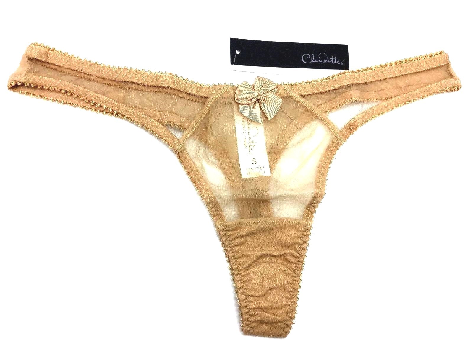 Love Claudette Dessous Thong Bikini Panty Brief Panties Lingerie Gold Sunkissed
