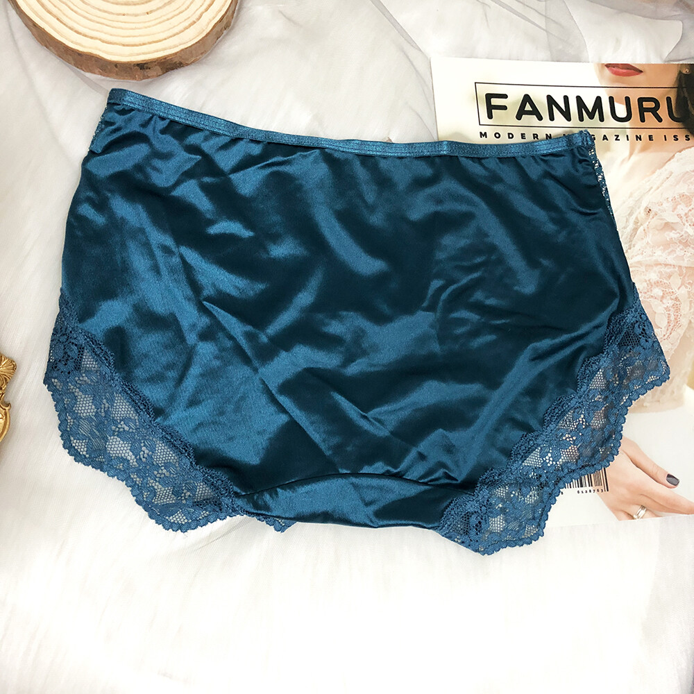 6 Packs Lot Sexy Womens French Lace Brief SilkySatin Panties Underwear Lingeries