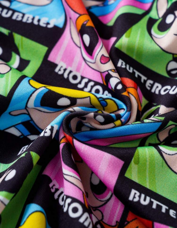 THE POWERPUFF GIRLS X SHEIN Women’s Cartoon Print Boyshort Shortie Panty Large