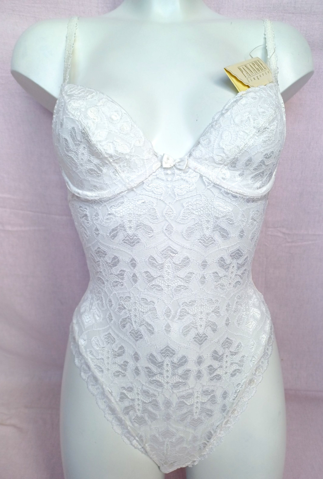PANACHE Lingerie Beautiful Florencia Stretch Floral Lace Satin Bow Bodyshape 32C