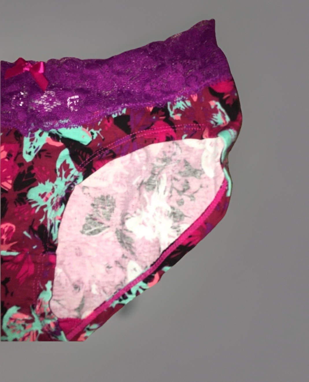 Cupcake Panty Affinitas 3 Hipster Small Pink Purple Multi Great for Travel NIP