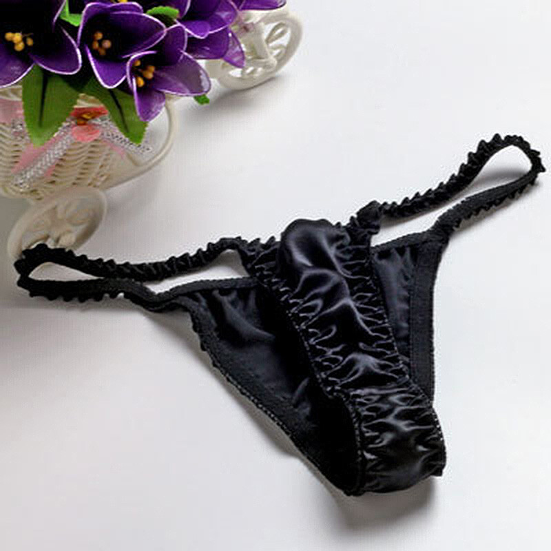 Sexy Pure Silk Thongs Briefs Women G-String Panties Bikinis Underwear NEW 2025